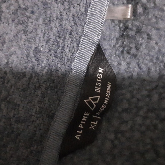 Alpine design sweater jacket pullover men XL comfy outdoor blue long sleeves - Picture 7 of 8